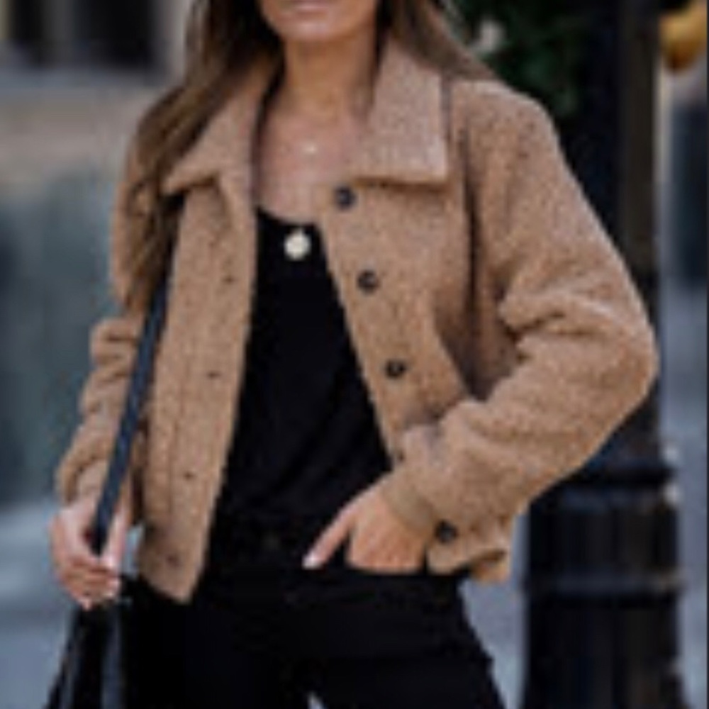 Teddy Button Down Jacket - Picture 3 of 3
